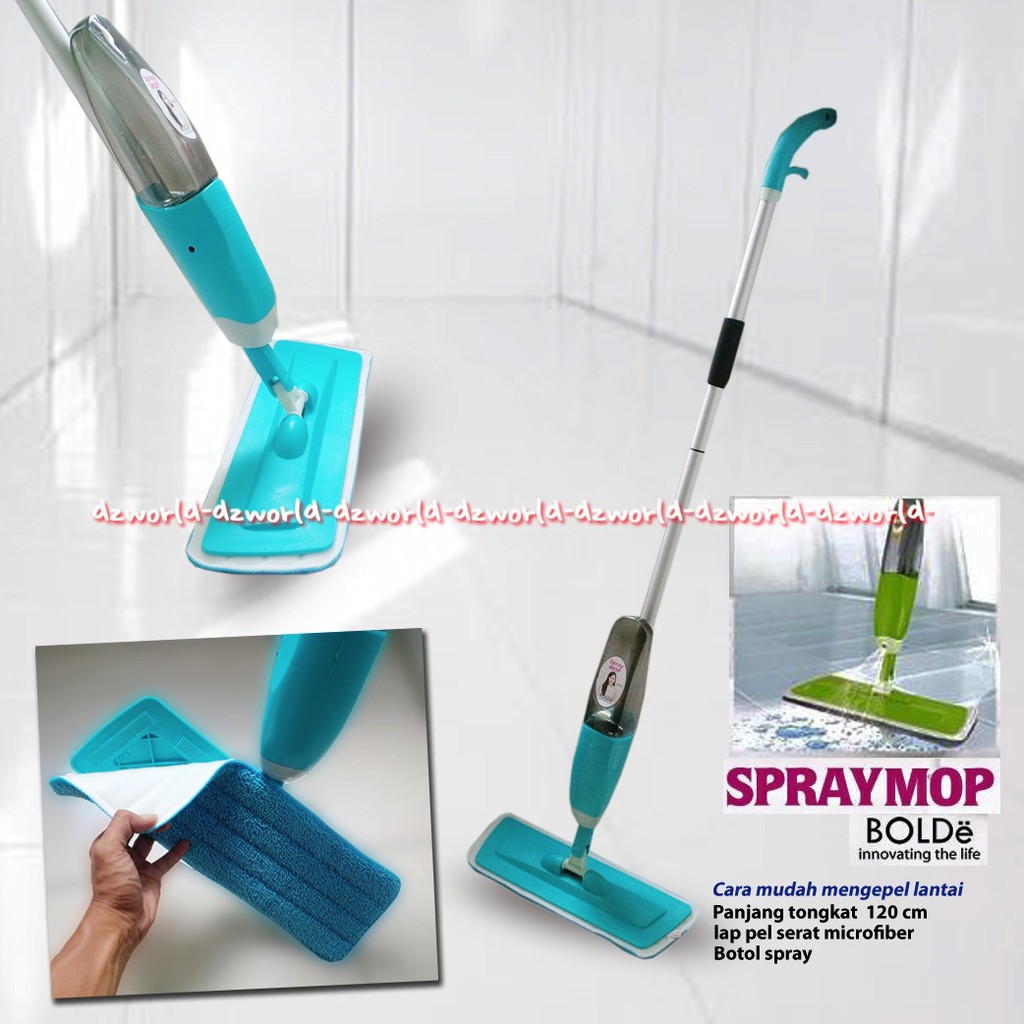 Pro Clean Spray Mop Pembersih Lantai Alat Pel Alat Kebersihan Biru