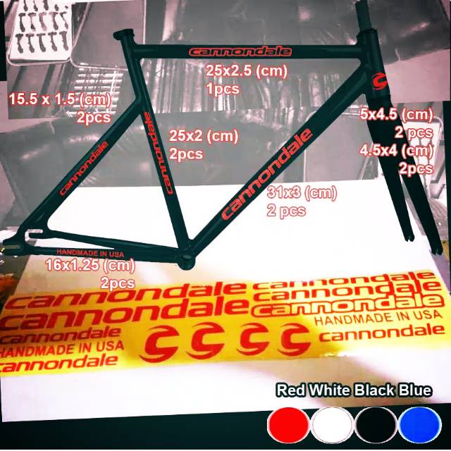 Sticker Sepeda Cannondale