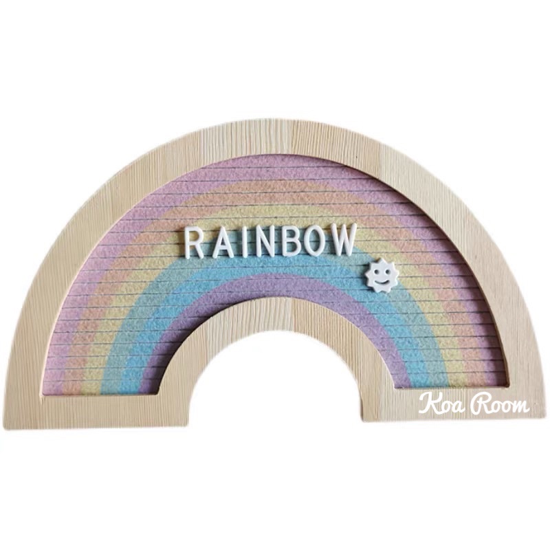 RAINBOW LETTER &amp; EMOJI BOARD (PAPAN ALPHABET BAYI)