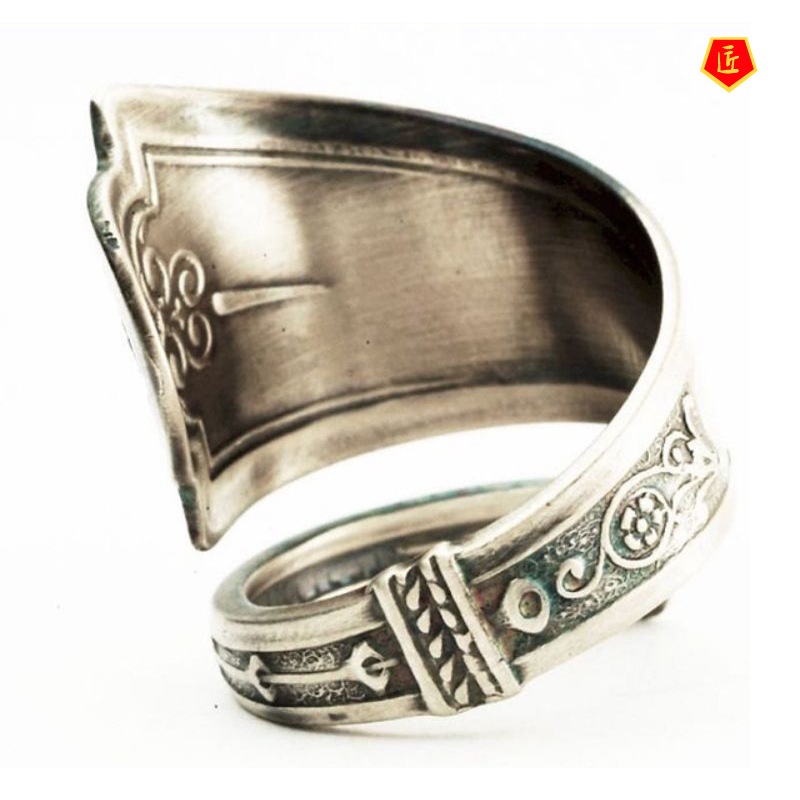 [Ready Stock]New Retro Silver Angel Cupid Ring