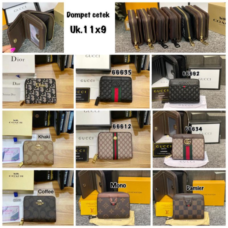 Dompet cetek 2sisi, dompet pendek free box