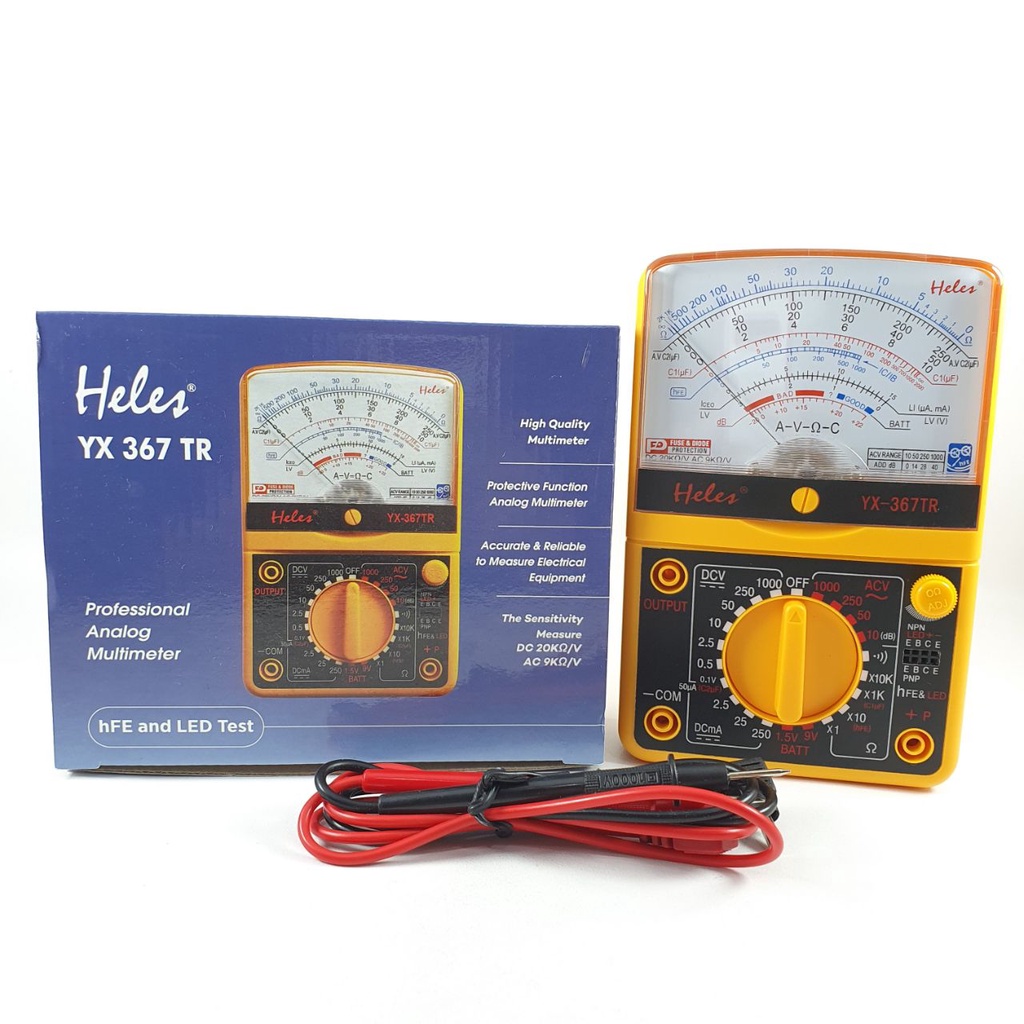 Multimeter Heles YX367TR Multitester Analog YX 367 TR Tester YX367 TR Avometer