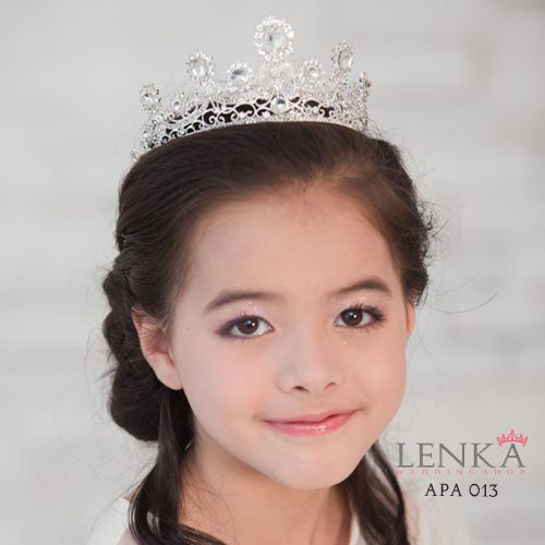 [READY STOCK] AKSESORIS PESTA ANAK TIARA RAMBUT MAHKOTA SILVER APA013