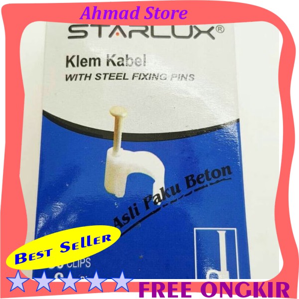TERLARIS  KLEM KABEL PAKU BETON 9MM STARLUX