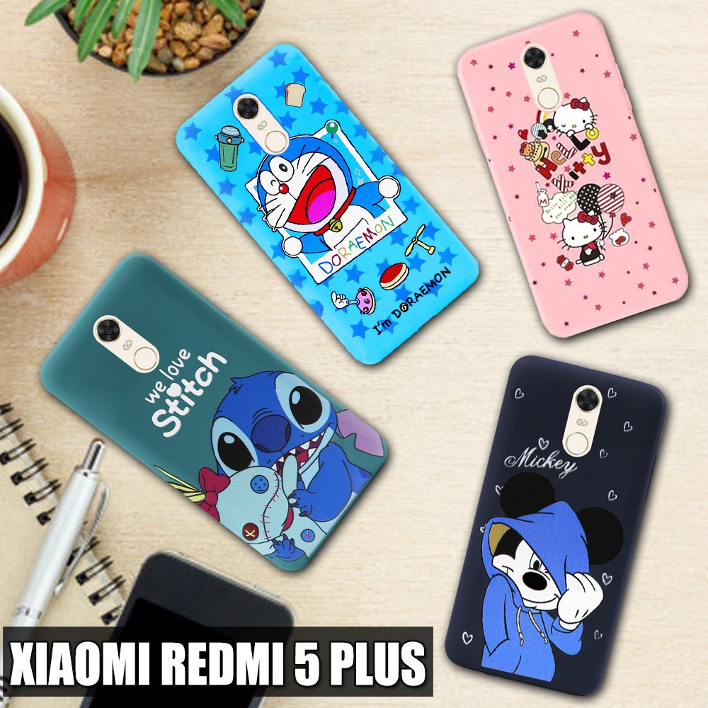 TPU Case Xiaom Redmi 5 Plus Redmi 5 Softcase Karakter Animasi Kartun Unik Dan Lucu