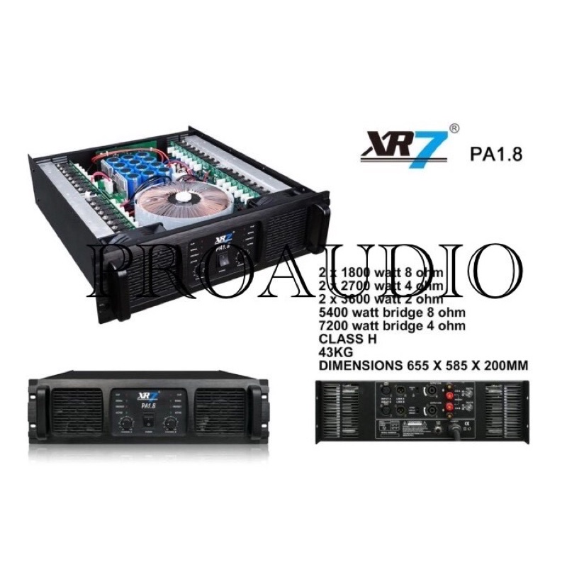 Power XR7 PA 1.8 Original XR 7 PA1.8 amplifier Class GB terbaik