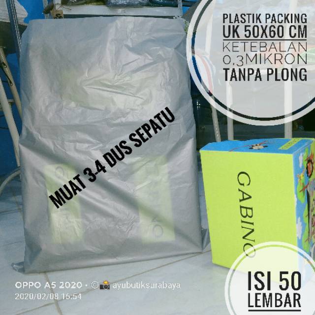 

Plastik uk.50x60cm / plastik sepatu