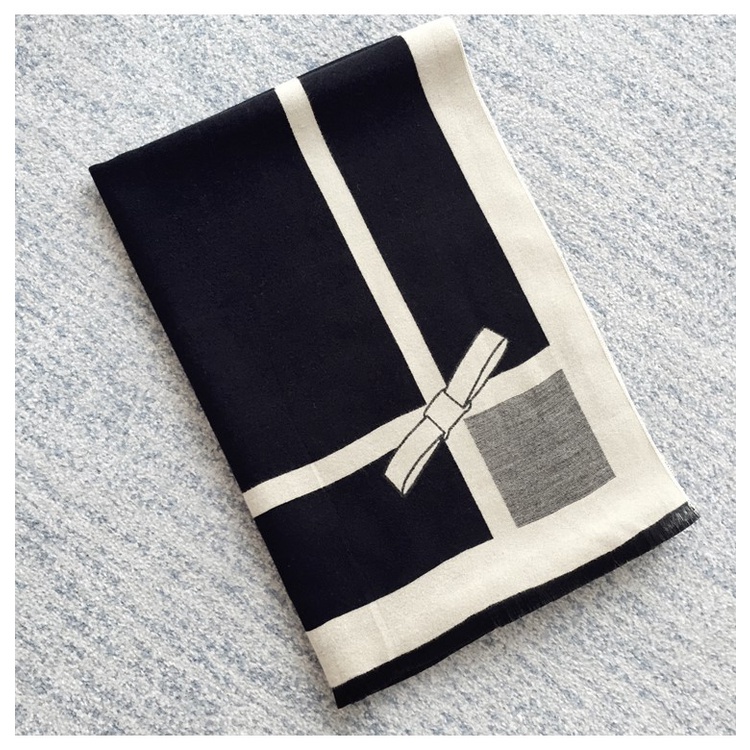 Syal Tebal Wanita / Scarf Winter Cantik / Syal Wool Musim Dingin / Kado Special Natal Scarf Bagus-4