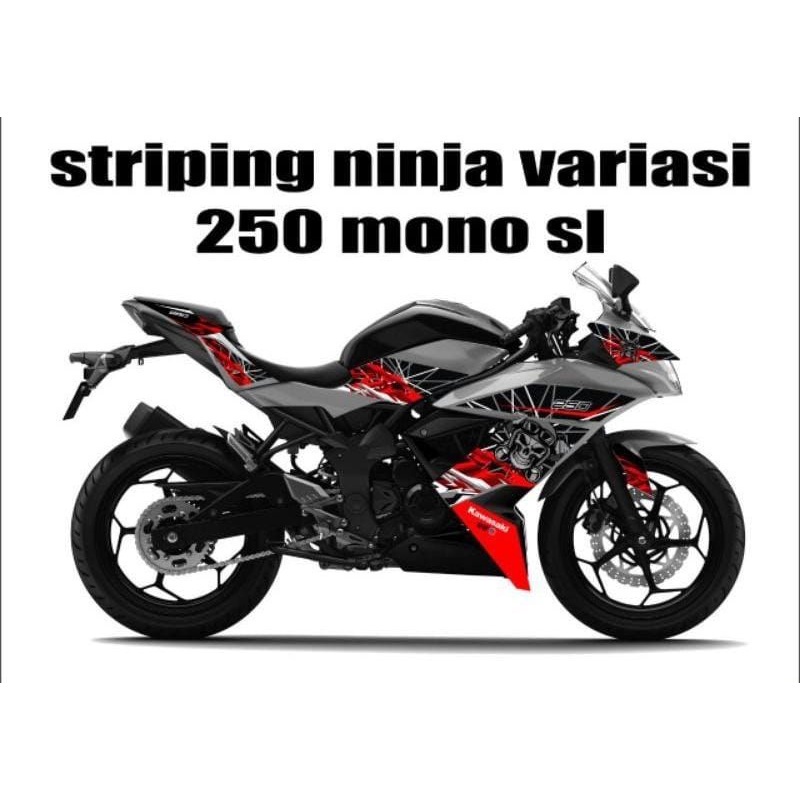 Striping Motor Ninja 250 SL Mono / Decal Stiker Kawasaki Ninja 250Sl Mono / Decal Stock Variasi Ninj