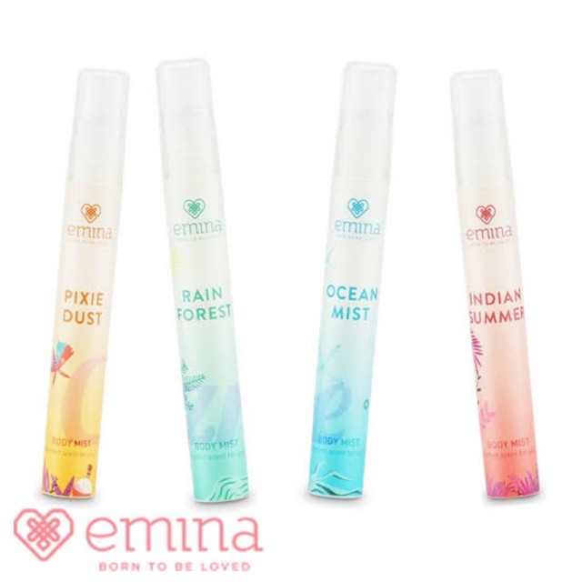 Lengkap - EMINA BODY MIST 10 ml / BODY MIST EMINA POCKET