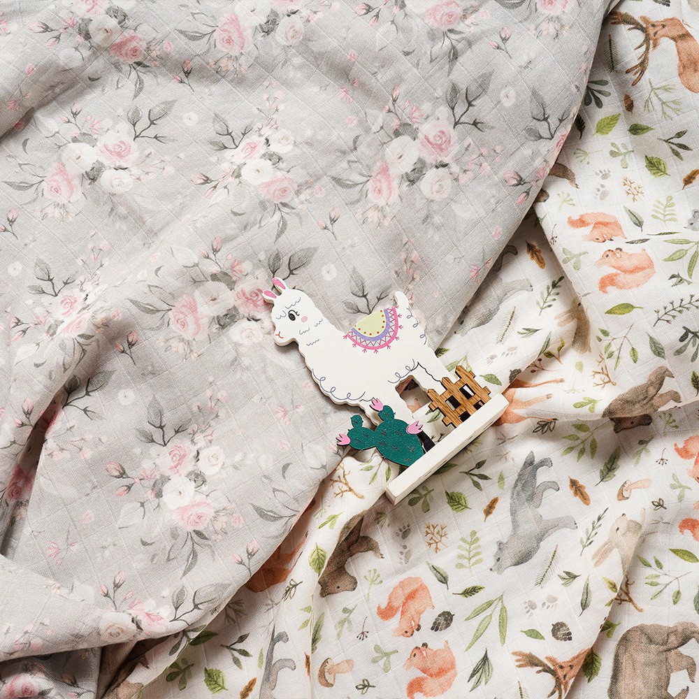 [ORGANIC KATUN] Earth Tone Premium Kain Bedong Muslin Bayi | Baby Swaddle Muslin Bamboo | Selimut Bayi Catalog HH