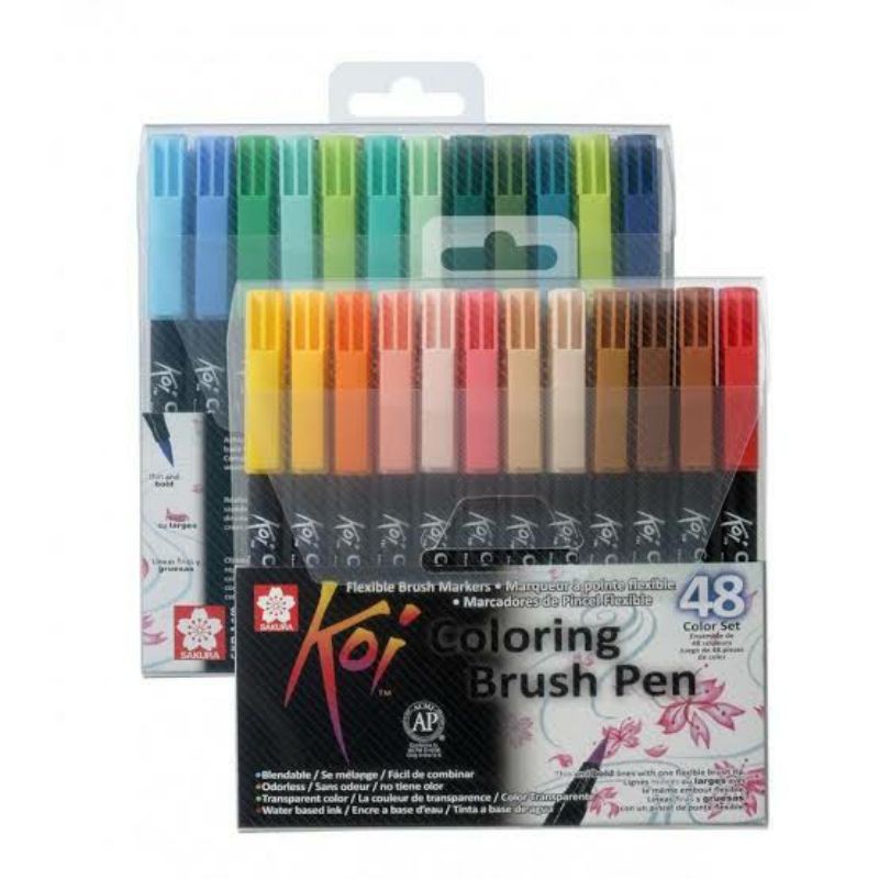 

sakura koi coloring brush pen set 12clr, 48clr