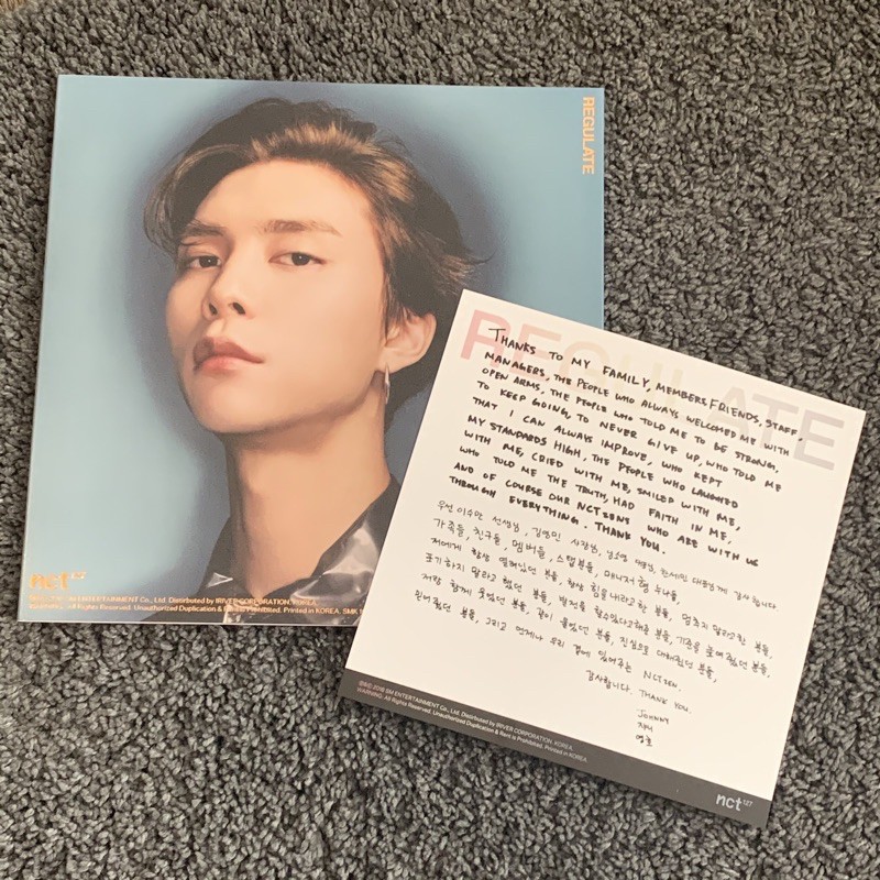 NCT127 JOHNNY REGULATE ALBUM ONLY