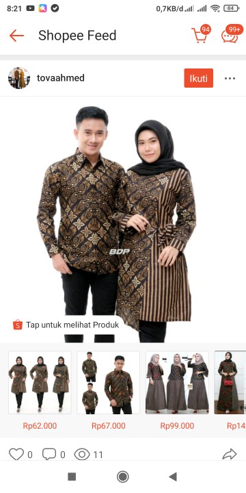 Kemeja Batik Pria Lengan Panjang Hrb026 Bswart Kemeja Pejabat Negara Sipil