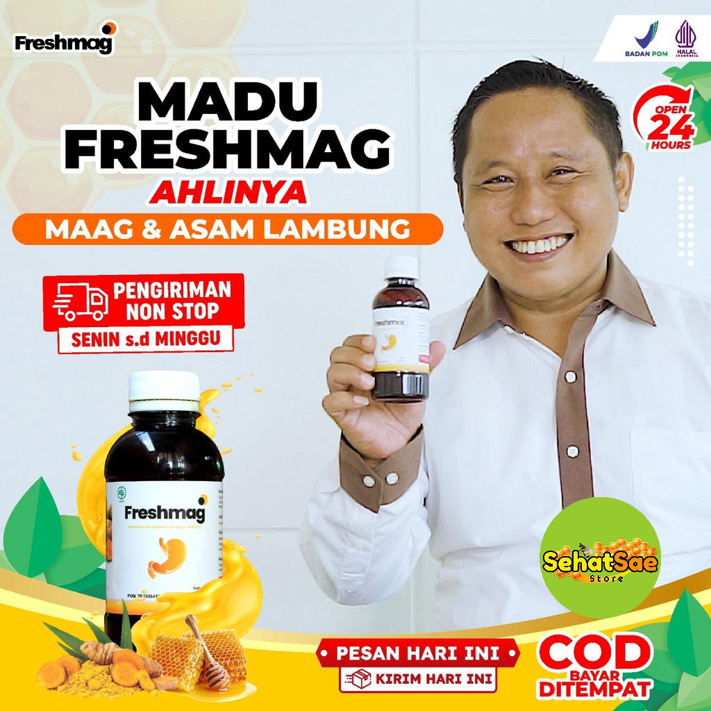 Freshmag | 100% Original Herbal Alami Atasi Masalah Lambung Gerd Infeksi Lambung Magh Maag Kronis Mual Muntah Penambah Nafsu Makan Jaminan Asli Distributor Aman Terpercaya Bpom Halal Fresh Maag Presmag Zestmag Isi 200ml