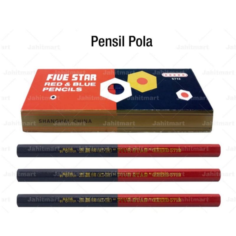 

Pensil Pola Merah Biru I Pensil Pola 2 Warna