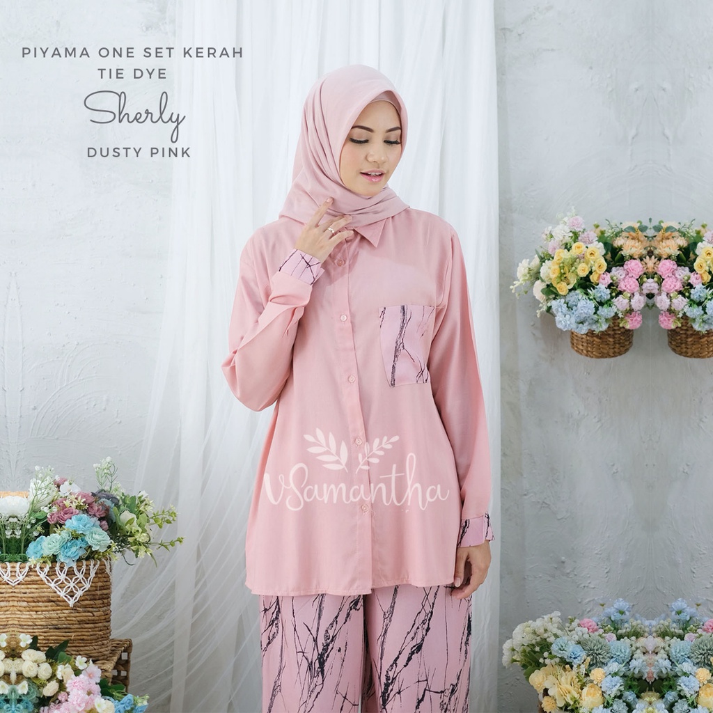 Pajamas Set / Piyama One Set Kemeja Tie Dye II