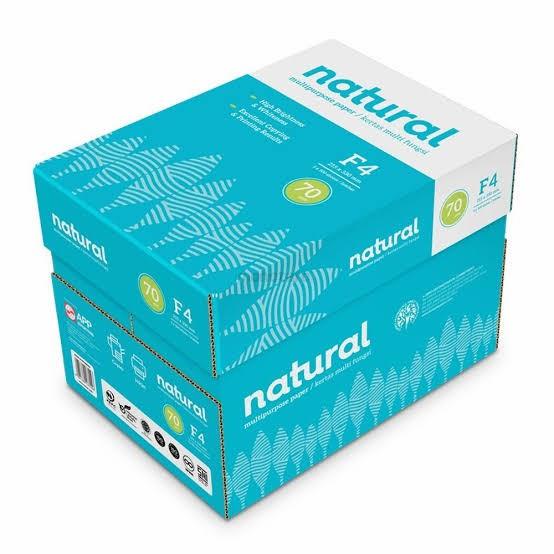 

Kertas Hvs Natural F4 70 Gr 1 Dus / 5 Rim