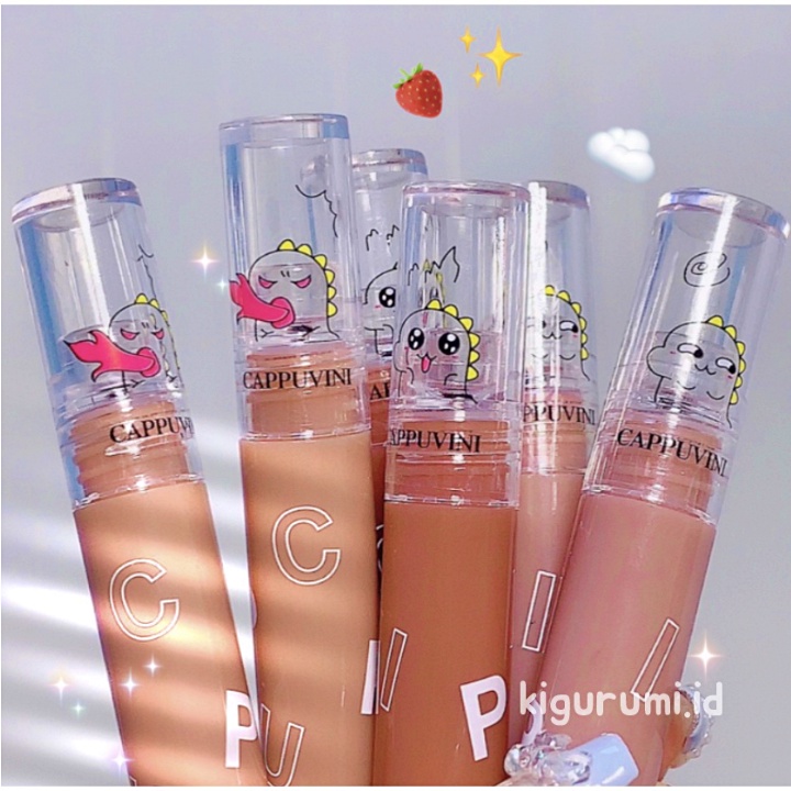 CAPPUVINI Monster Jelly Lip Cream Watery Luminous Lip Glaze Lipstik Liptint