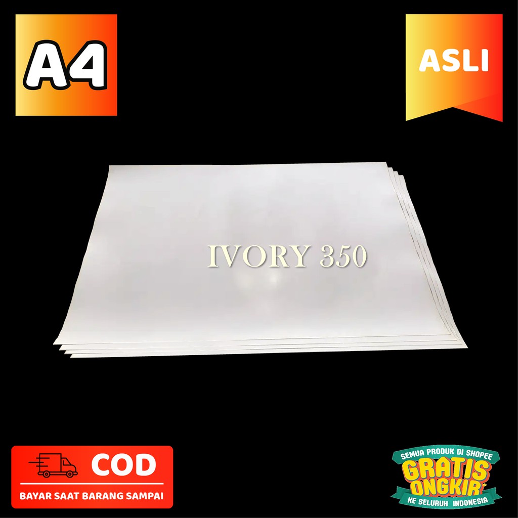 

Kertas Ivory A4 350 Gram Tebal Untuk Box Packaging