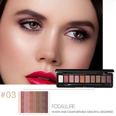 Palette Focallure eyeshadow smoked 10 color #3