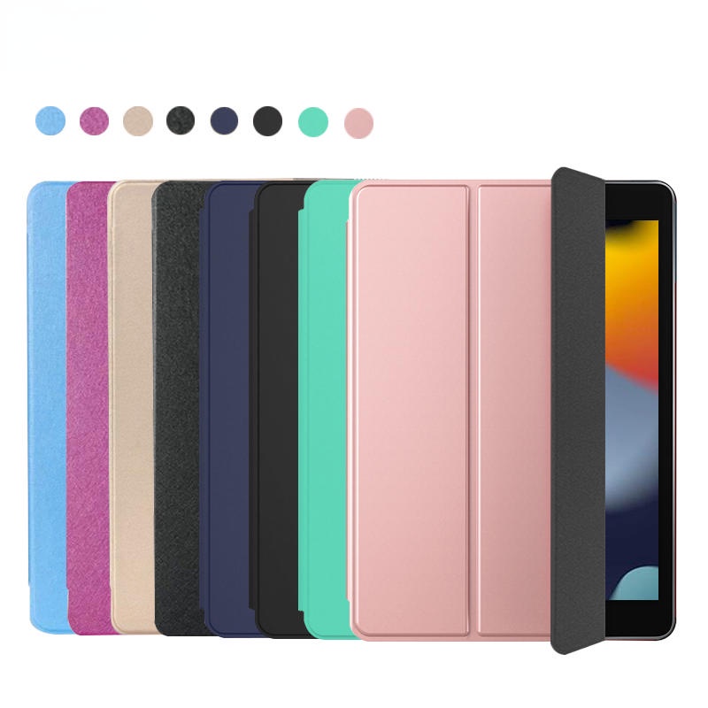 Case Tablet Bahan Kulit Tiga Lipatan Untuk iPad Mini 6 5 4 3 2 1 8.3 7.9 Inch 9th 8th 7th 6th 3th 2th Air 5 4 3 4 3 2 1.2 10.9 9.7 Case Sleeve Untuk Iphone