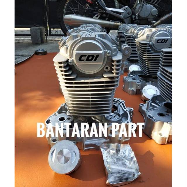 blok kop head jaguar 250 cc piston ring piston pin piston noken as temlar klep crankcase kanan