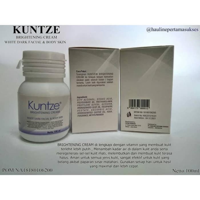 ❄️MATCHA❄️ KUNTZE BLEACHING - BRIGHTENING CREAM KUNTZE ORIGINAL