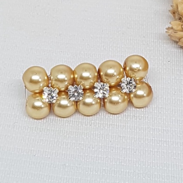 Bros dagu murah I Bros mutiara I Bros permata I Bros kecil satuan-Gold