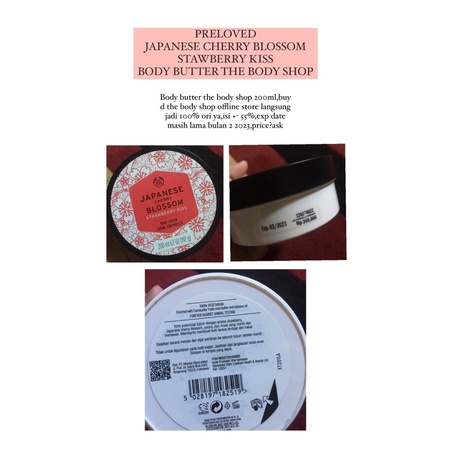 PRELOVED Body Butter The Body Shop