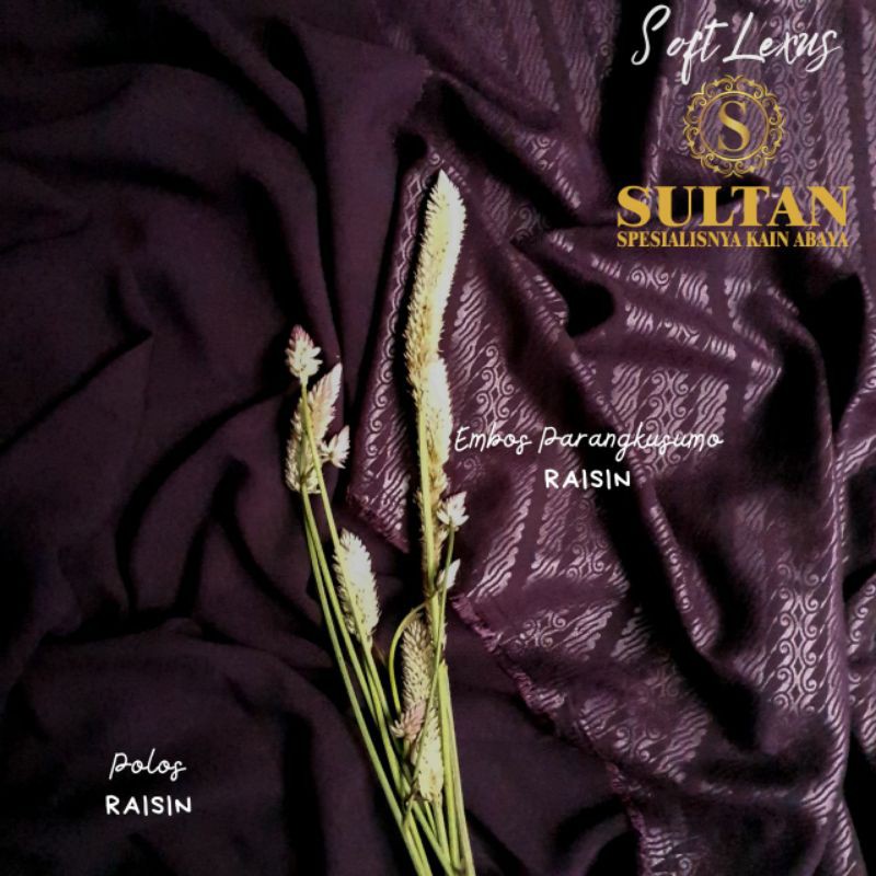 50CM EMBOS PARANGKUSUMO SOFT LEXUS RAISIN KAIN SULTAN