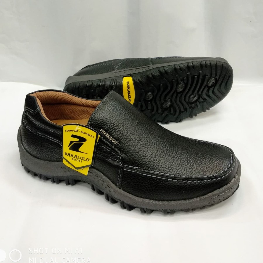 Sepatu Formal Pria Sepatu Kulit Pakalolo N8815 - Black