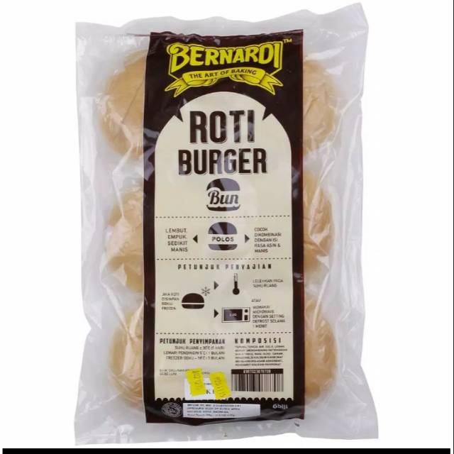 

Roti burger Bernardi polos 6 pcs