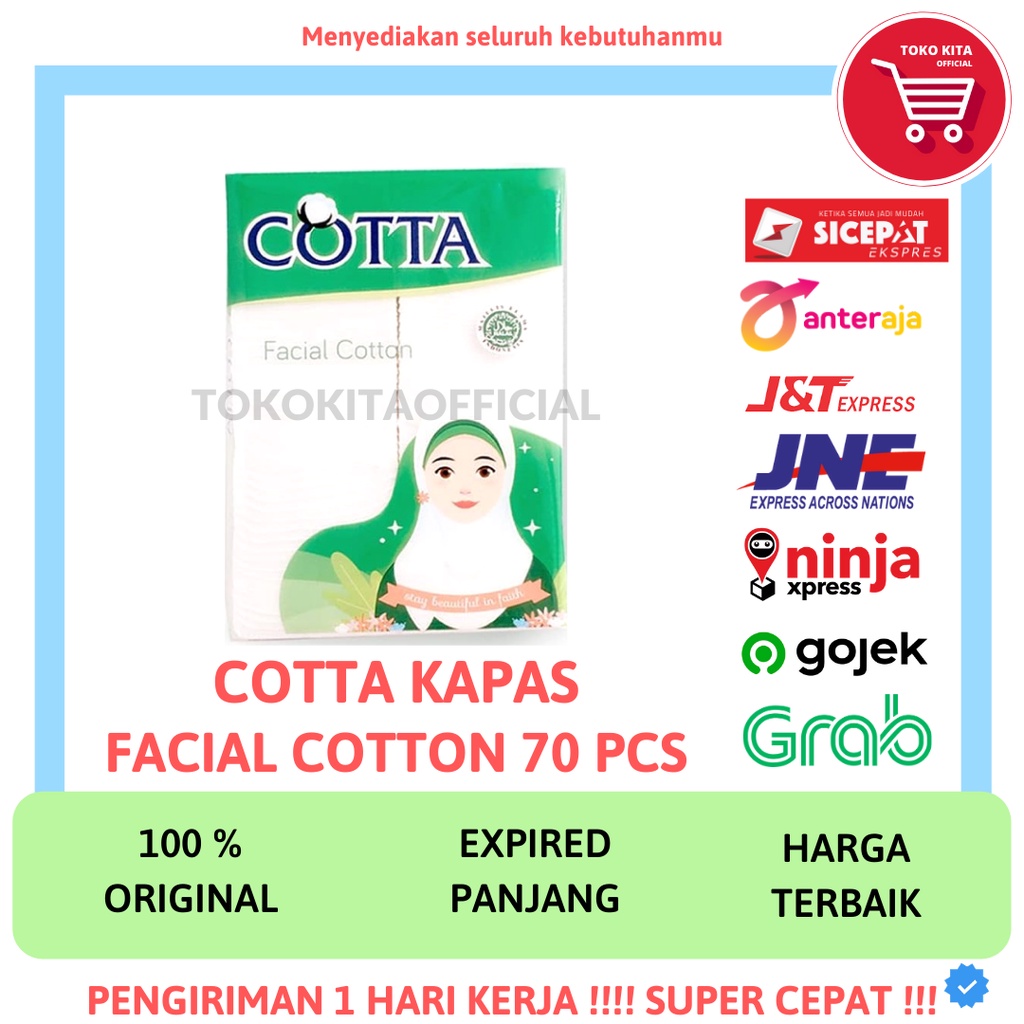 COTTA KAPAS TANPA PEMUTIH COTTA KAPAS KECANTIKAN WAJAH ISI 70 PCS - Cotta Kapas