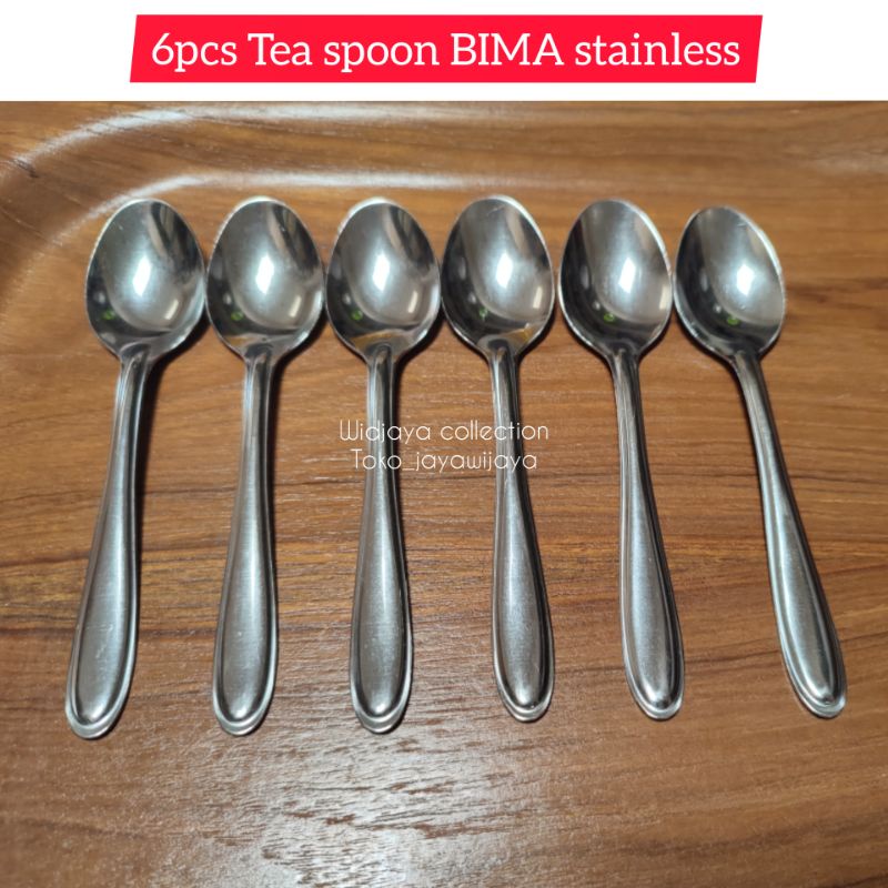 6pcs Tea spoon Bima stainless/Sendok Teh Bima