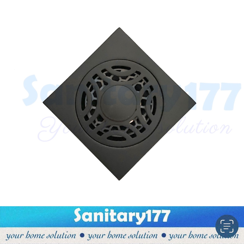 Saringan Got mesin cuci Stainless HITAM -Floor drain Stainless black tebal pembuangan air kamar mandi strainer drainer air bathroom selang mesin cuci