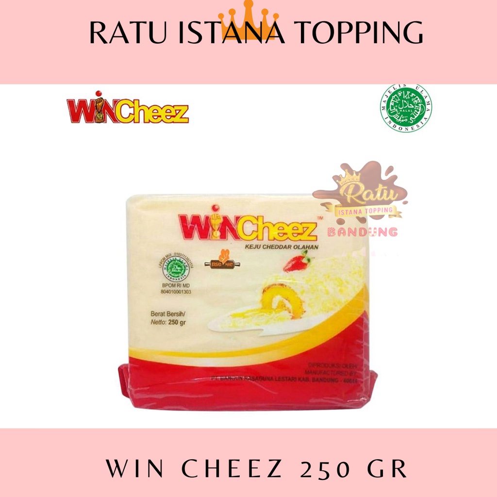 

KEJU WINCHEEZ 250 GR -CHEDDAR WINCHEESE 250 KEMASAN PABRIK BUKAN REPACK