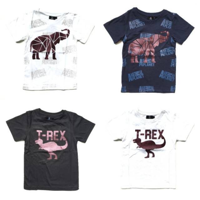 Kaos Anak Laki Fashion TYRANNOSAURUS ANIMAL PLANET (2 warna)