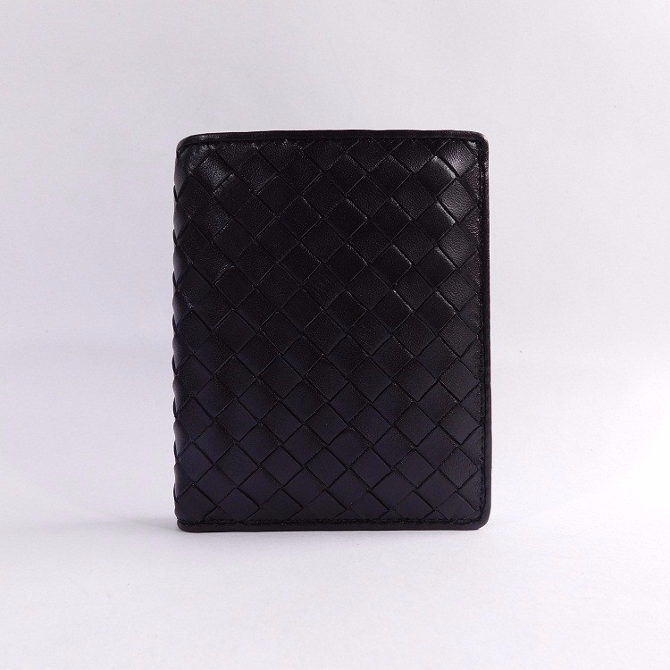 [PROMO] DOMPET KULIT PRIA BERDIRI IMPORT BRANDED | BOTTEGA VENETA 1712 BLACK