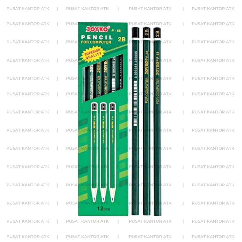 

Joyko Pensil 2B P-88 / Pensil Kayu / Pensil Kayu 2B / Pensil Kayu 2B Joyko / Pensil Serut / Pensil Ujian / Pensil Sekolah