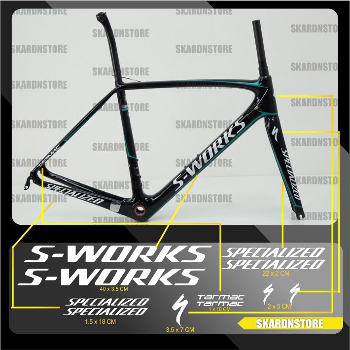 DECAL STIKER FRAME S-WORKS SPECIALIZED ROADBIKE