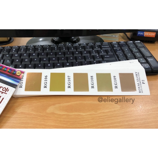KERTAS FOIL / HOT STAMPING FOIL ROSE GOLD / Hotprint / Poly Emboss Cetakan Undangan