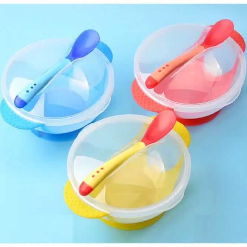 Mangkok Mpasi Bayi Set Dengan Sendok/ Mangkok Makan Anak