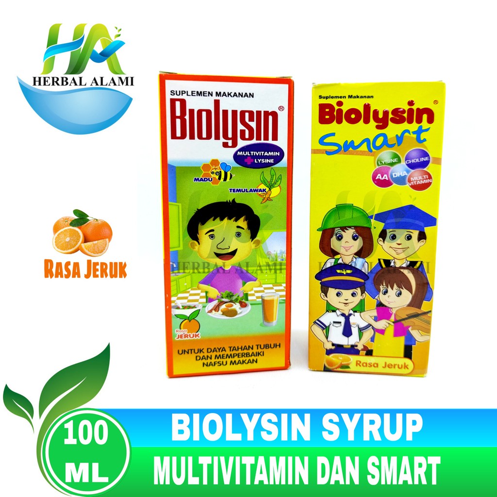 Biolysin Smart &amp; Multivitamin Syrup - Vitamin Anak