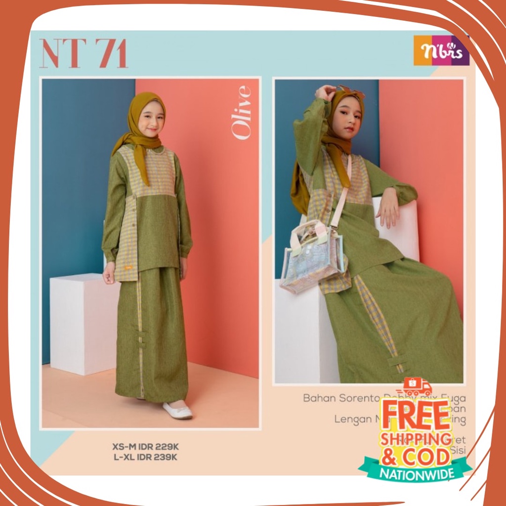 Bawahan remaja Anak Sekolah Kuliah Dewasa Street /  Setelan Remaja Perempuan Kekinian Nibras Teen NT