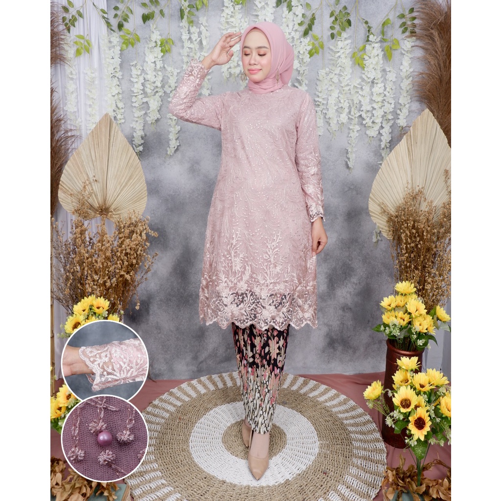 ADE&gt; TERPOPULER ! TUNIK TERBARU / BAJU KEBAYA MODERN / KEBAYA TILE KAYRA / KEBAYA PESTA KEKINIAN