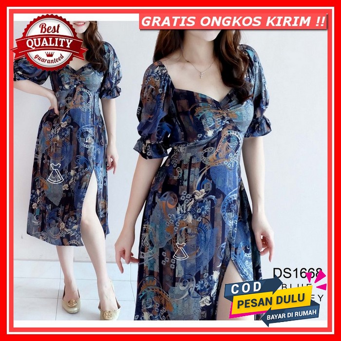 Bisa Cod Dress Manuela  Dress  Warna Putih Hitam Maron Navy/Dress Natal Gereja /Dressdress Wanita Ke