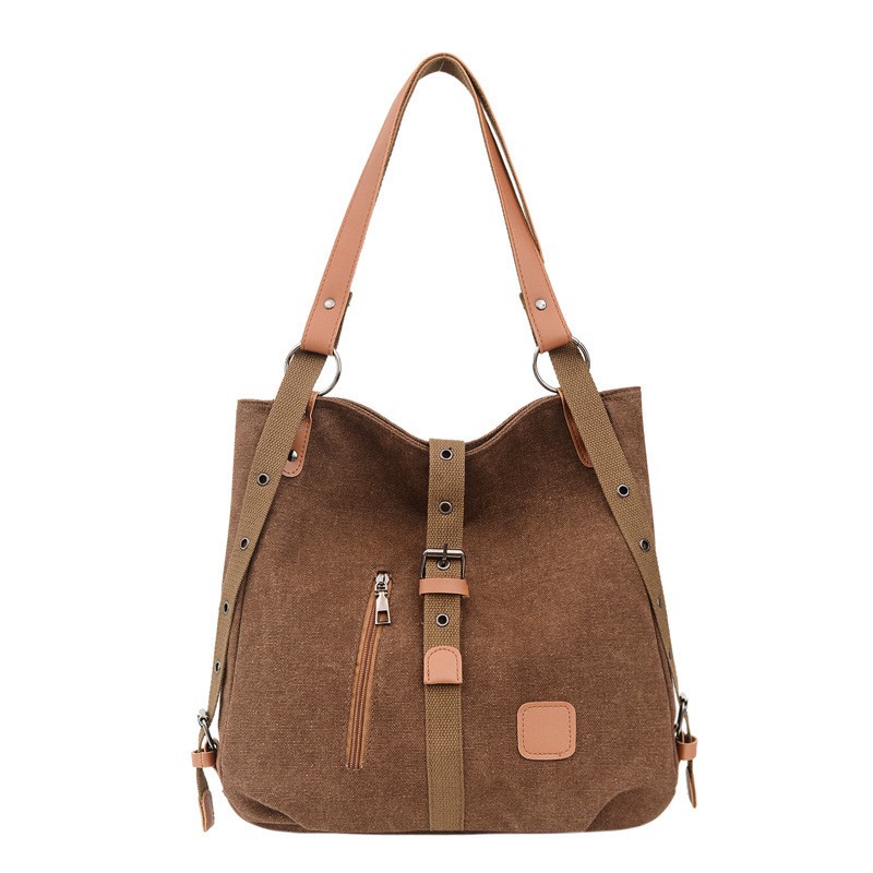 TB-32 high quality tas bahu wanita canvas tebal import korea jepang travel bag