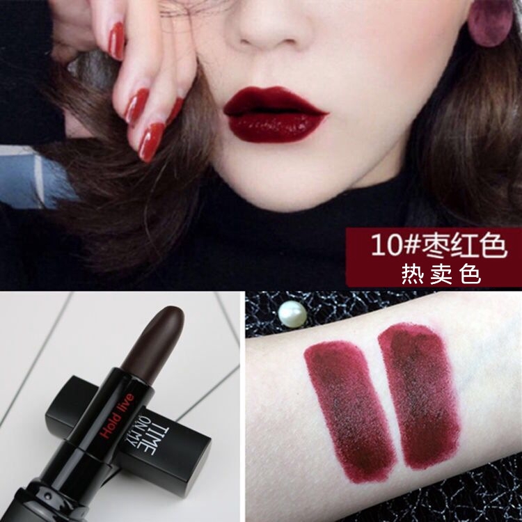 Hold Live Lipstick Matte Velvet Warna  Labu  Oranye Tanah 