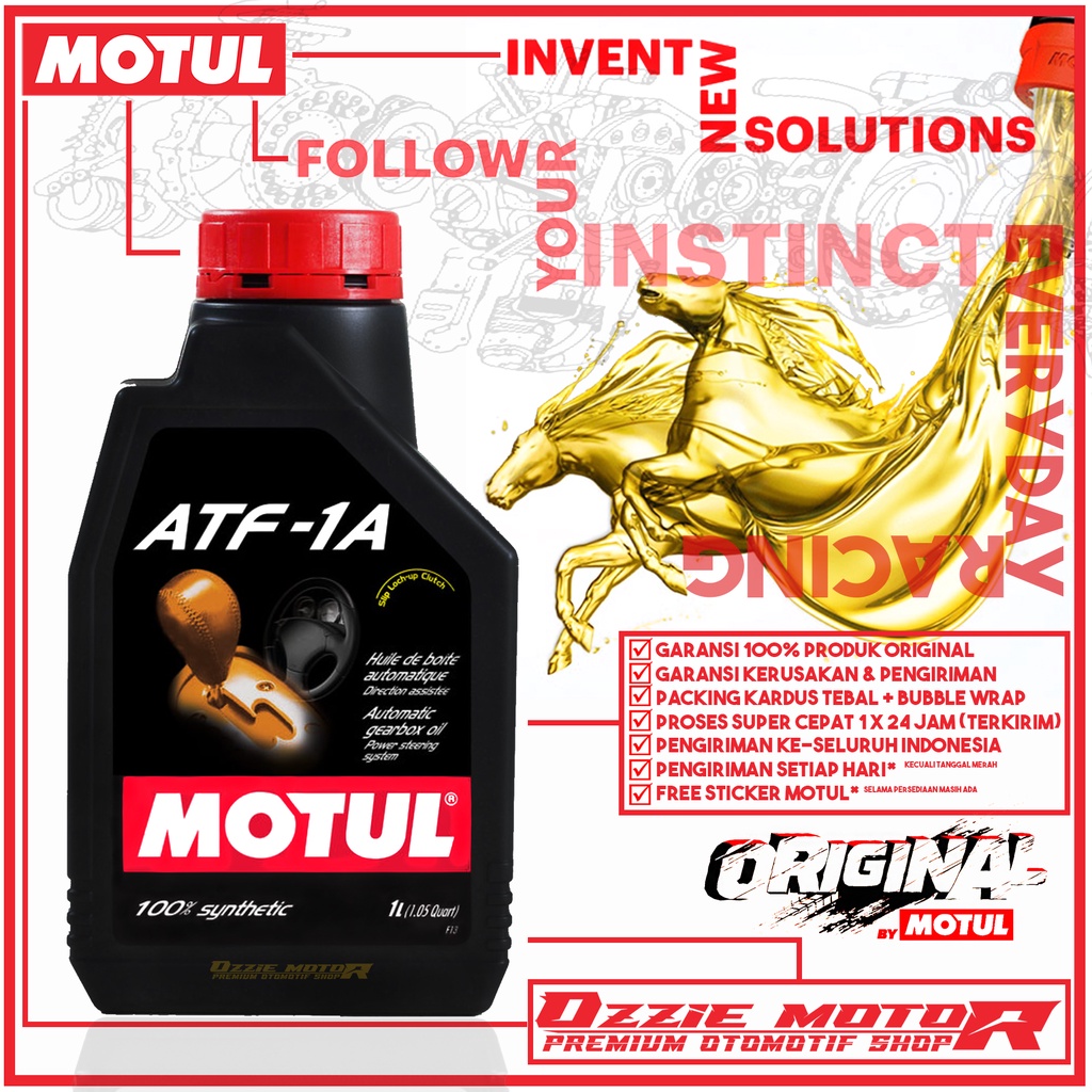 MOTUL ATF 1A 100% SYN 1L OLI TRANSMISI MOBIL IMPORT BERKUALITAS